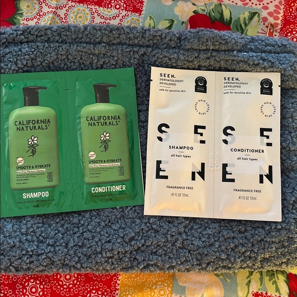 Ulta Blue Cosmetic Bag with Samples New - Picture 7 of 8